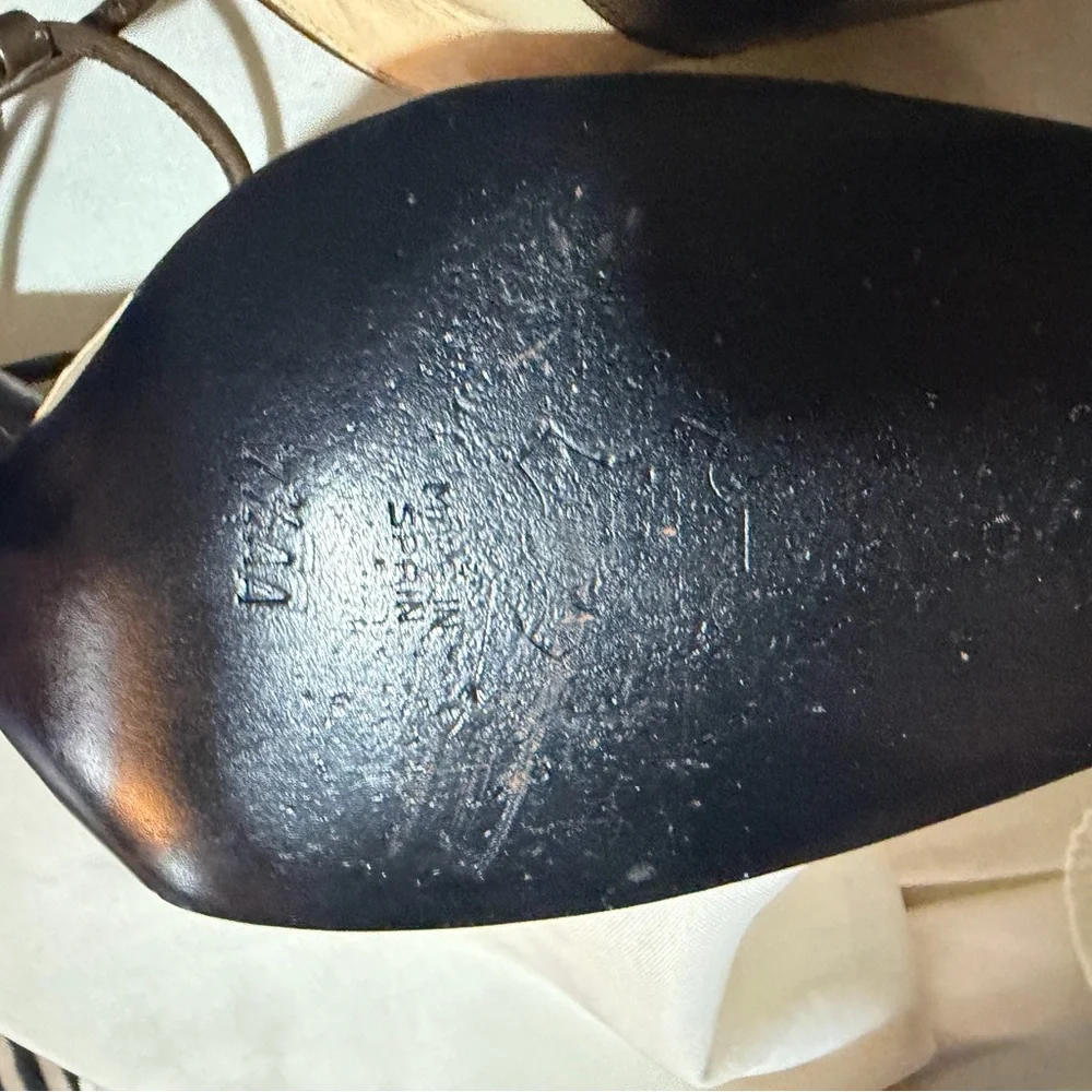 👠 Christian Dior Two-Tone Slingback Heels | Size 7.5 AA - Picture 10 of 13